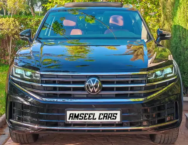 Touareg location voiture Agadir (SUV) | SUV haut de gamme confortable et puissant, le Volkswagen Touareg V6 TDI 286 ch as… Volkswagen Touareg 2025 (SUV), vue avant · Agadir, Maroc · AmseelCars